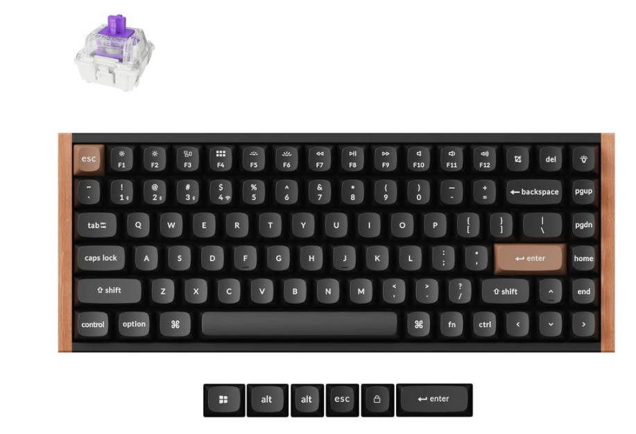 Keychron K2 HE Swappable RGB Magnetic Keyboard - Black (Special Edition)